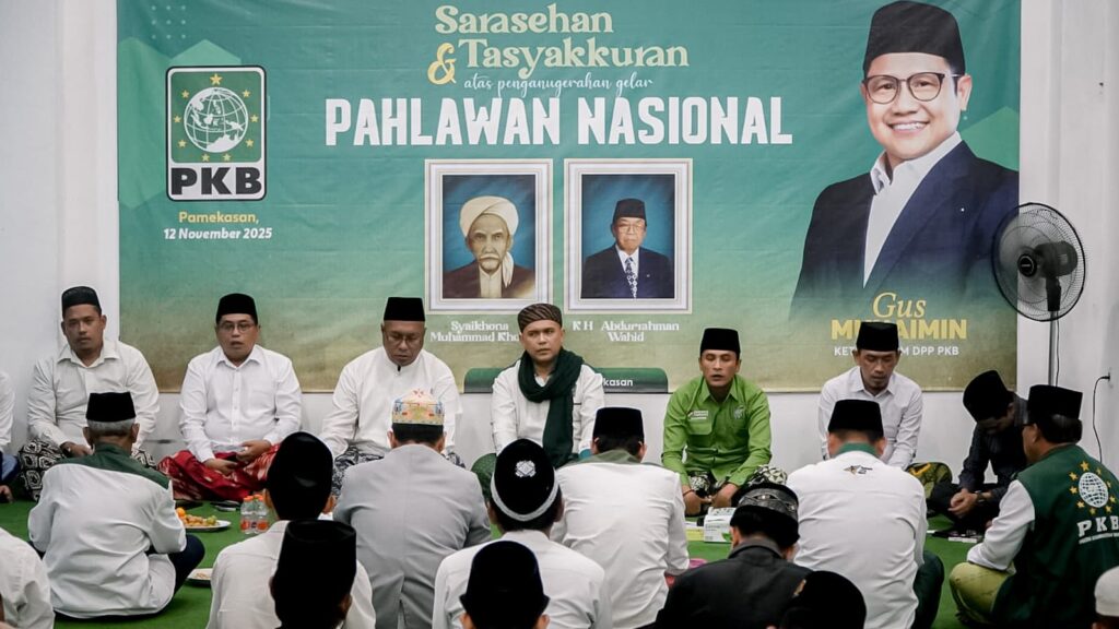 DPC PKB Pamekasan Tasyakuran Atas Gelar Pahlawan Nasional kepada Gus Dur, Syaikhona Kholil, dan Marsinah