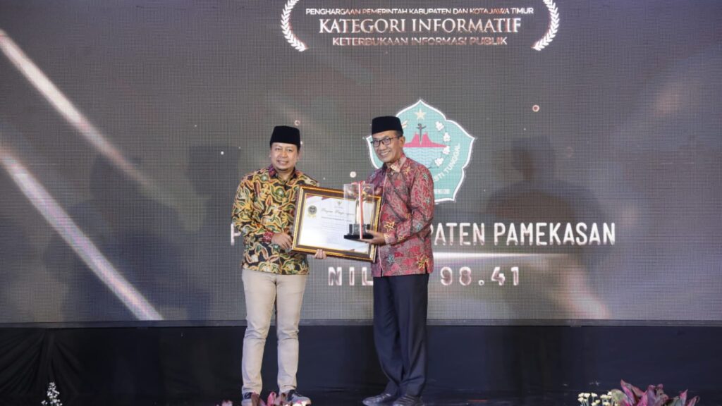 Pemkab Pamekasan Raih Peringkat ke-6 KI Jatim Award 2025